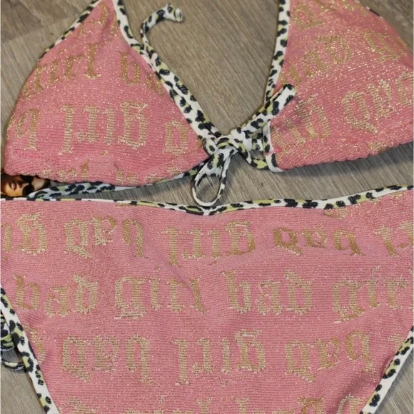 Y2K Deadstock Victoria's Secret Animal
Print bikini set "bad girl" 2008 - Picture 4 of 5